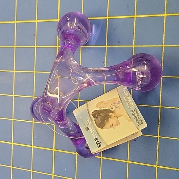 Spa Handheld Massager Purple New - Picture 1 of 4